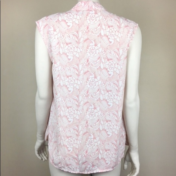 Halogen Pink & White Floral Blouse - Picture 3 of 6